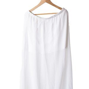 Candies sheer layered skirt with lace bottom